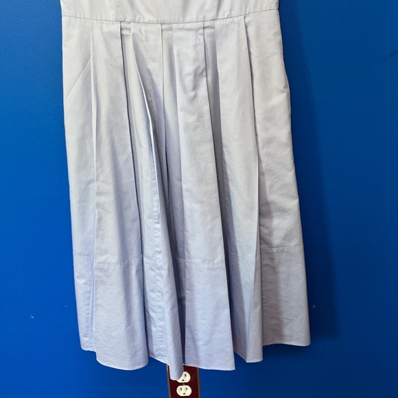 ANN TAYLOR Light Blue Cotton Sleeveless Dress Sz 4 - Picture 3 of 13